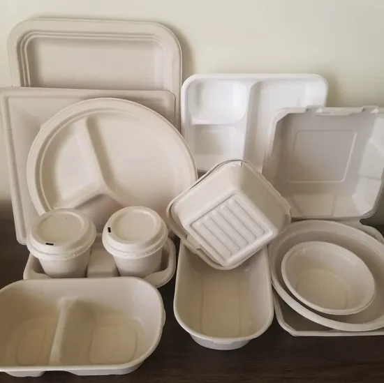 Eco Friendly Pfas Free Biodegradable Sugarcane Packaging Box Bagasse 750ml Lunch Box