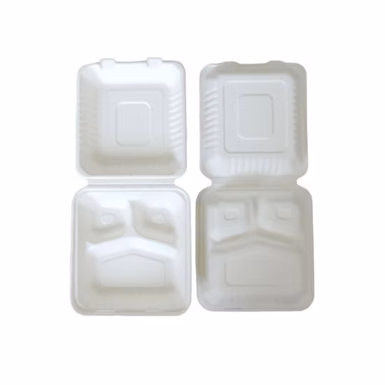 Disposable Rectangle/Square/Oval/Round Plates Sugarcane Pulp Bagasse Biodegradable Plate